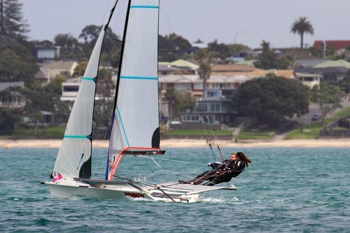 IMG 8200 - 2011-10-22 at 12-43-57 - Mackay Womens High Performance Skiff Trials entrant - Takapuna October 2011 © Richard Gladwell www.photosport.co.nz